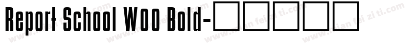 Report School W00 Bold字体转换